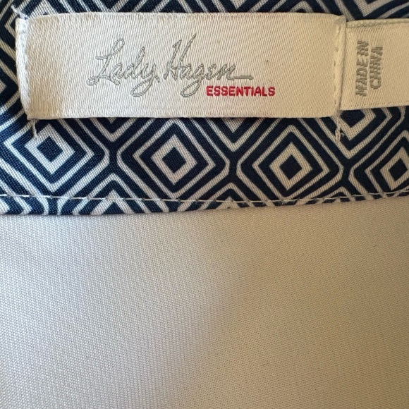 Lady Hagen Essentials Diamond Print Golf Skort – Navy & White – Size 8 - Picture 3 of 6